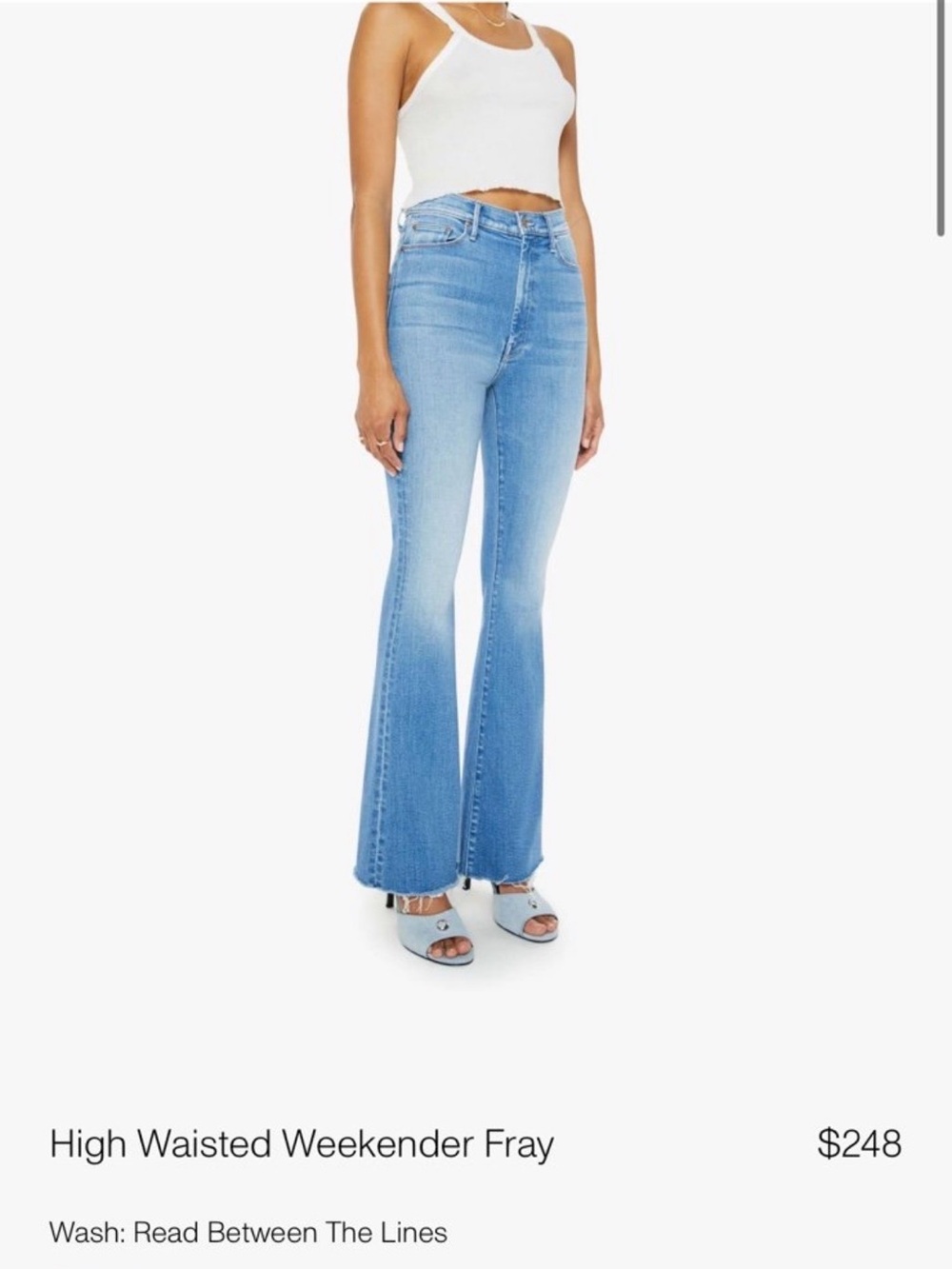 Mother Denim High Waist Weekender Fray jeans size 27